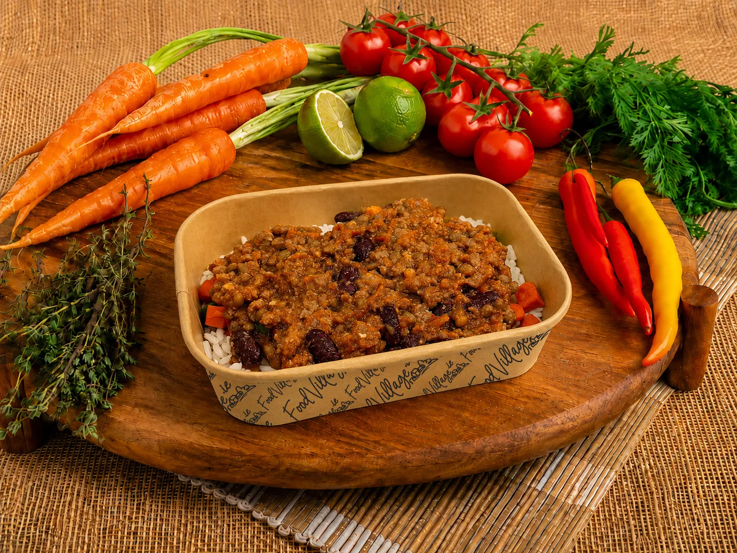 Chilli con carne & rice
