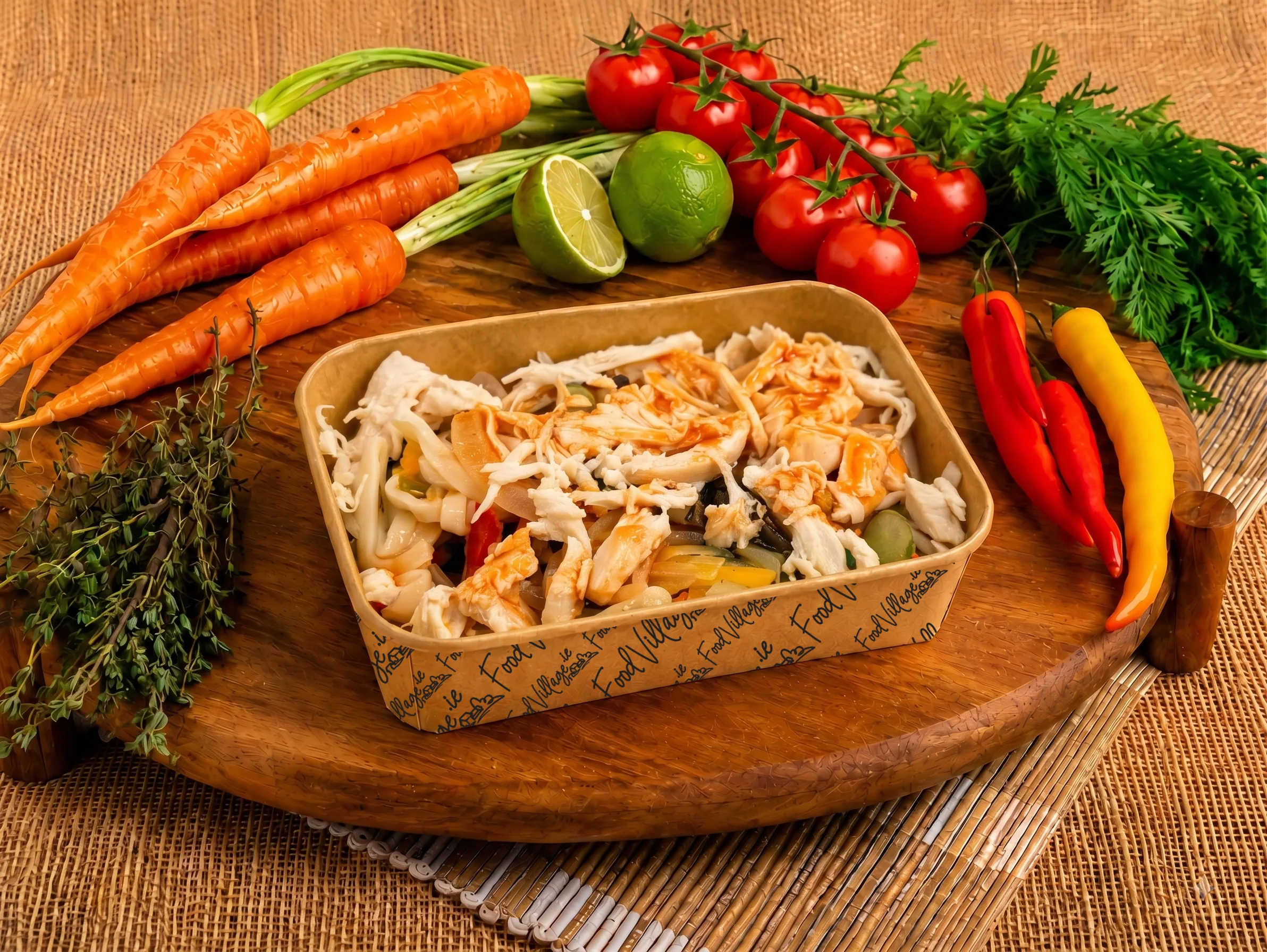Sweet & sour chicken pad thai