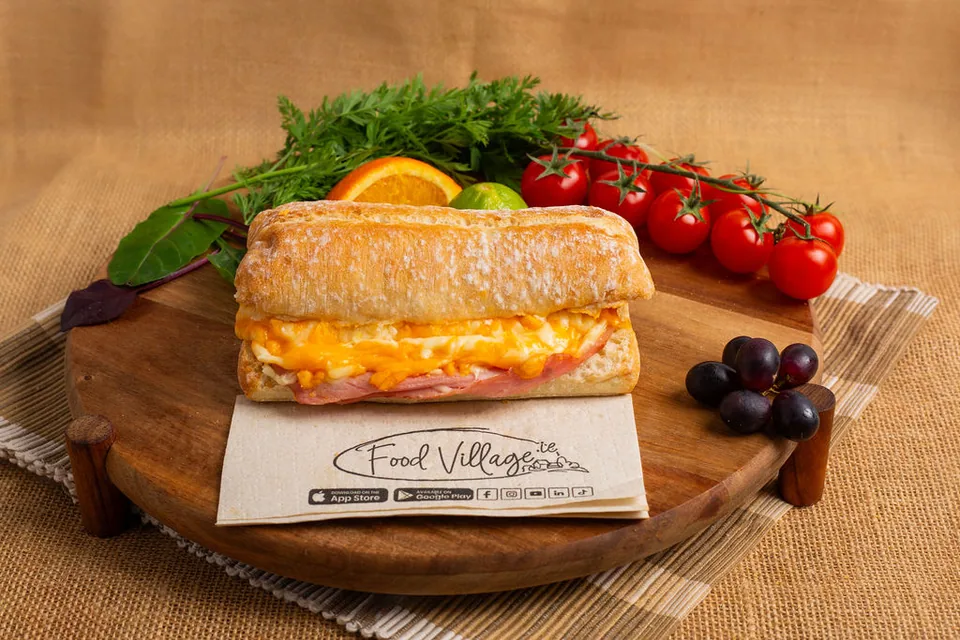 Hot Ham & Cheese Ciabatta