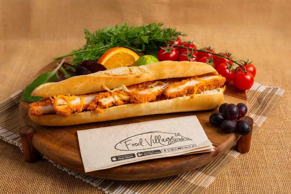 Hot & Spicy Chicken & Cheese Baguette