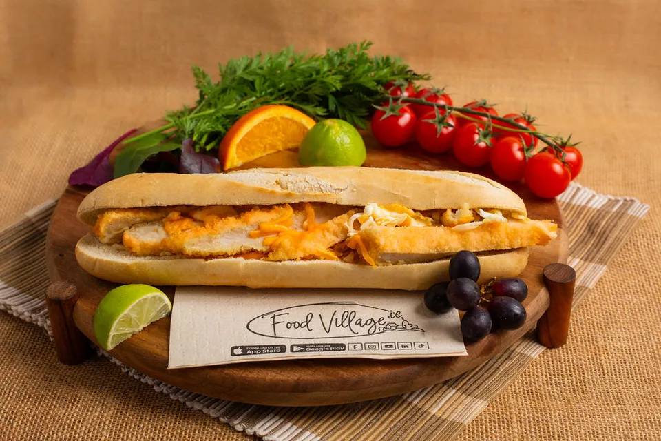 Plain Chicken & Cheese Baguette