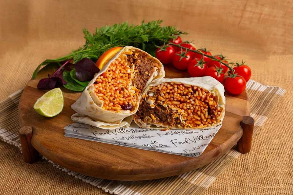 Pulled Pork & Rice Burrito